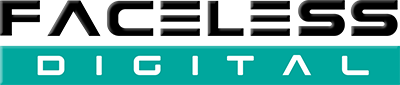 faceless text logo